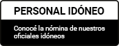 Nómina de personal idóneo